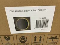 Spiegel rond + led 80 cm, wb, giro - afbeelding 2 van  2