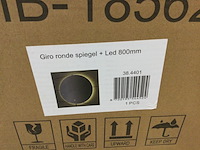 Spiegel rond + led 80 cm, wb, giro - afbeelding 2 van  2