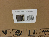 Spiegel rond met led verlichting 80 cm doorsnee. - afbeelding 2 van  3