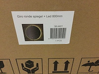 Spiegel rond met led verlichting 80 cm doorsnee. - afbeelding 2 van  3