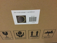 Spiegel rond met led verlichting 80 cm doorsnee. - afbeelding 3 van  3