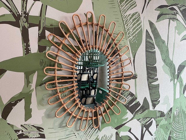 Spiegel rotan - afbeelding 1 van  2