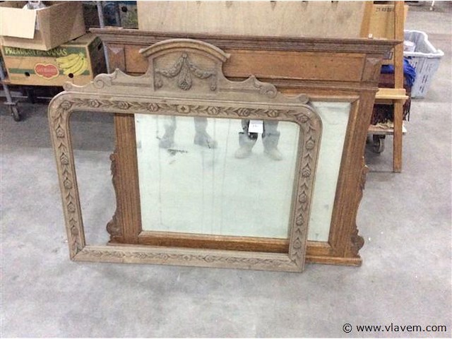 Spiegel + spiegelframe - afbeelding 1 van  3