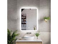 Spiegel vierkant 80x80 + led en verwarming, karo