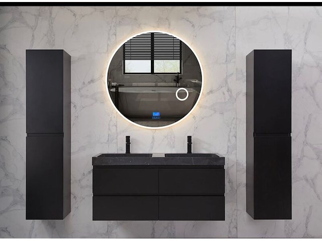 Spiegel vonato, corviano, led verlichting in 3 kleuren; geel, blauw en wit - afbeelding 6 van  12