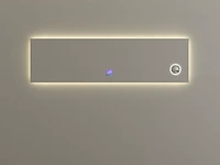 Spiegel vonato lorenta led verlichting in 3 kleuren; geel, blauw en wit