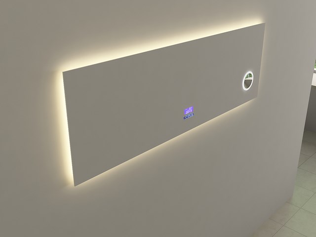 Spiegel vonato, serenza, led verlichting in 3 kleuren; geel, blauw en wit - afbeelding 2 van  4