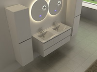 Spiegel vonato, zylano, led verlichting in 3 kleuren; geel, blauw en wit - afbeelding 2 van  4