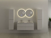 Spiegel vonato zylano led verlichting in 3 kleuren; geel, blauw en wit