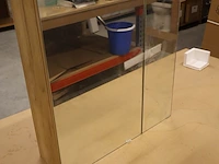 Spiegelkast met verlichting allibert, 829008, naturel houtdecor