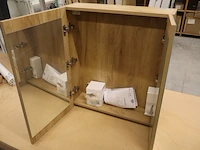 Spiegelkast met verlichting allibert, 829008, naturel houtdecor - afbeelding 9 van  14