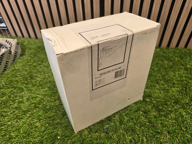 Spiegellamp alu look, 680180, chrome - afbeelding 1 van  3