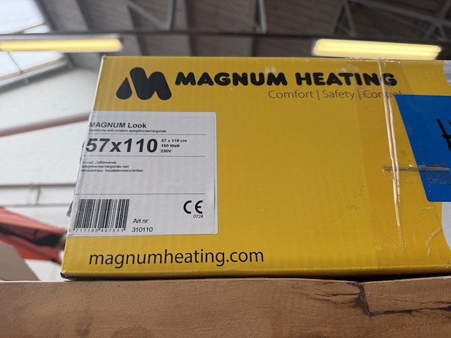 Spiegelverwarming 110x57 cm 150 watt, magnum look - afbeelding 2 van  3