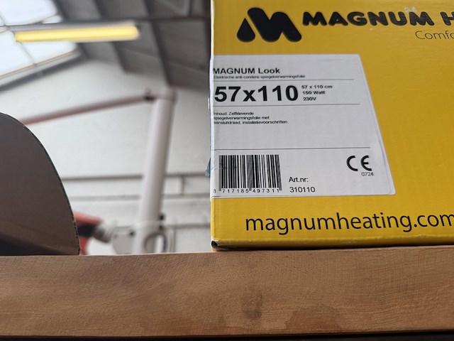 Spiegelverwarming 110x57 cm 150 watt, magnum look - afbeelding 3 van  3