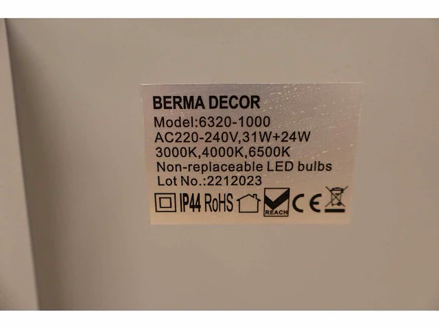Spiegelverwarming / mirror defogger berma decor, wit - afbeelding 2 van  10