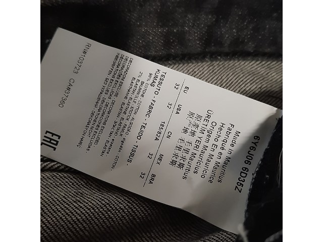 Spijkerbroek, maat 32/34, armani, 6y6j06 6d35z - afbeelding 9 van  9