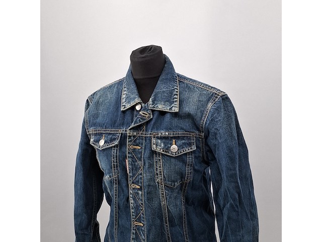 Spijkerjas, maat 50, dsquared2, tidy jean jacket - afbeelding 2 van  7