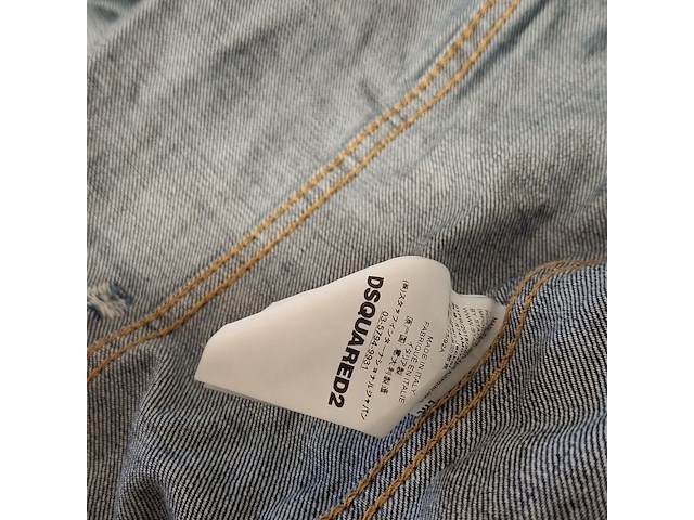 Spijkerjas, maat 50, dsquared2, tidy jean jacket - afbeelding 7 van  7