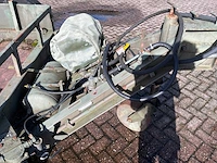 Spijkstaal vht 45 heftruck transport aanhangwagen met lier - afbeelding 1 van  18