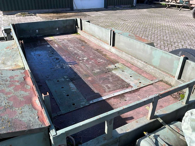 Spijkstaal vht 45 heftruck transport aanhangwagen met lier - afbeelding 2 van  18