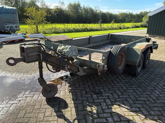 Spijkstaal vht 45 heftruck transport aanhangwagen met lier - afbeelding 7 van  18
