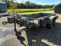 Spijkstaal vht 45 heftruck transport aanhangwagen met lier