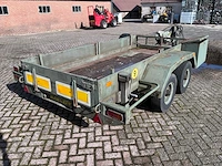 Spijkstaal vht 45 heftruck transport aanhangwagen met lier - afbeelding 14 van  18