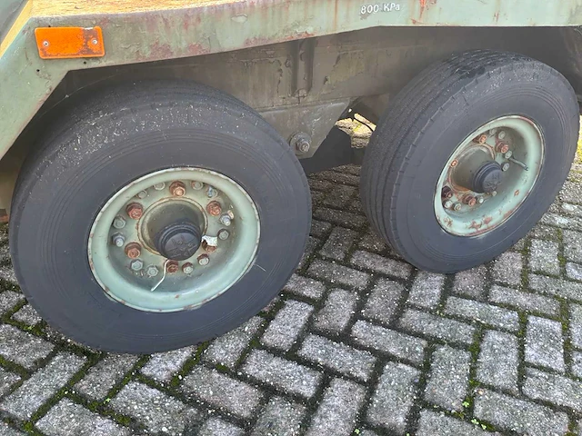 Spijkstaal vht 45 heftruck transport aanhangwagen met lier - afbeelding 18 van  18