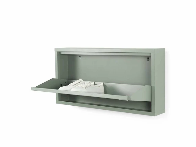 Spinder design schoe cabinet dusty green 75x37,5x12,5cm - afbeelding 1 van  3