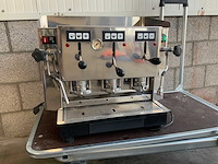 Spinel - tre lux light - italiaanse espresso koffiemachine 3 groepen - afbeelding 4 van  6