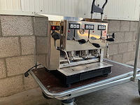 Spinel - tre lux light - italiaanse espresso koffiemachine 3 groepen - afbeelding 5 van  6