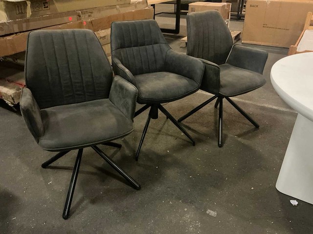 Spinner eetkamerstoel (3x) - afbeelding 1 van  6