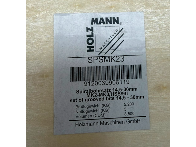Spiraalborenset, holzmann, spsmk23, grijs - afbeelding 3 van  3
