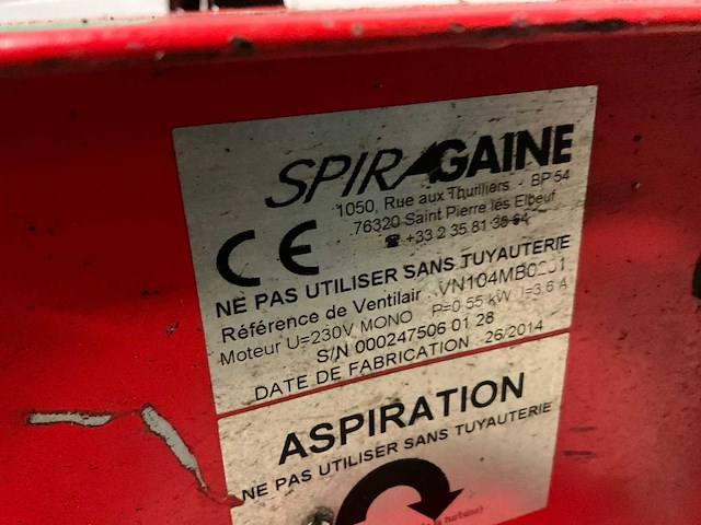 Spiragaine vn104mb0201 ventilator - afbeelding 5 van  5