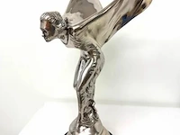 Spirit of ecstasy sculptuur | zilverkleurig op marmeren sokkel | 38 cm - afbeelding 5 van  5