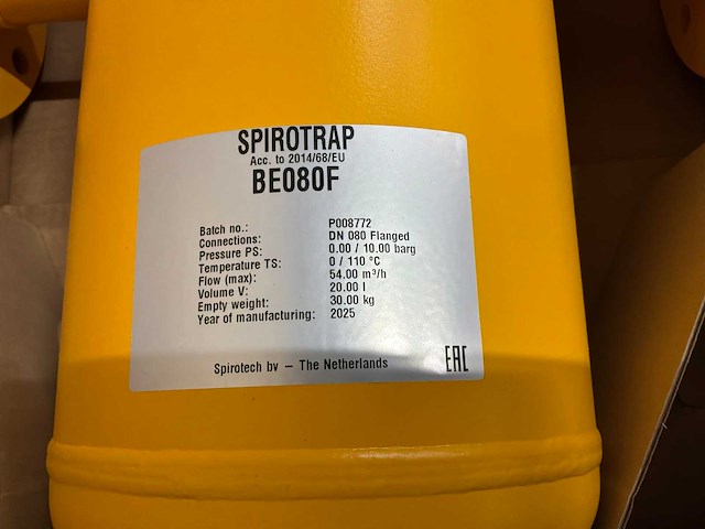 Spirotech be080f vuilafscheider spirotrap dn80 - afbeelding 5 van  7