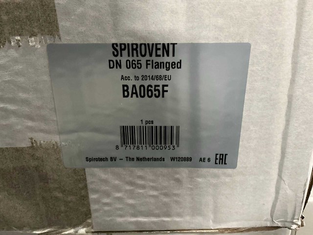 Spirotech spirovent lucht- en/of vuilafscheider ba065f - afbeelding 2 van  3