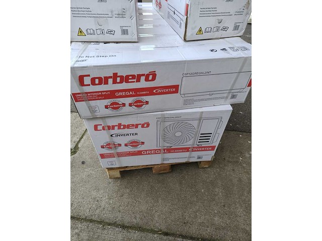 Split airco. 3,5 kw binnen- en buiten unit corbero, wit - afbeelding 3 van  4