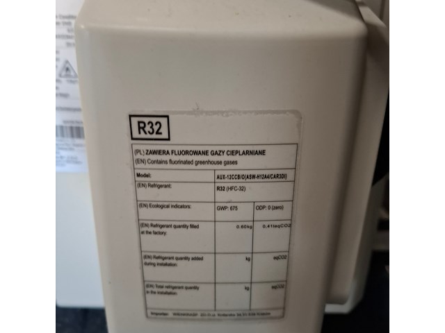 Split airco aux, aux-12ccb/o / 12ccrb/i, bouwjaar 2025 - afbeelding 10 van  11