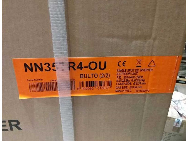 Split airconditioning 3,5 kw/12000 btu, wit - afbeelding 4 van  4