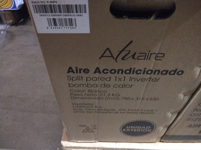 Split airconditioning aluaire, 12000 btu, wit - afbeelding 6 van  6