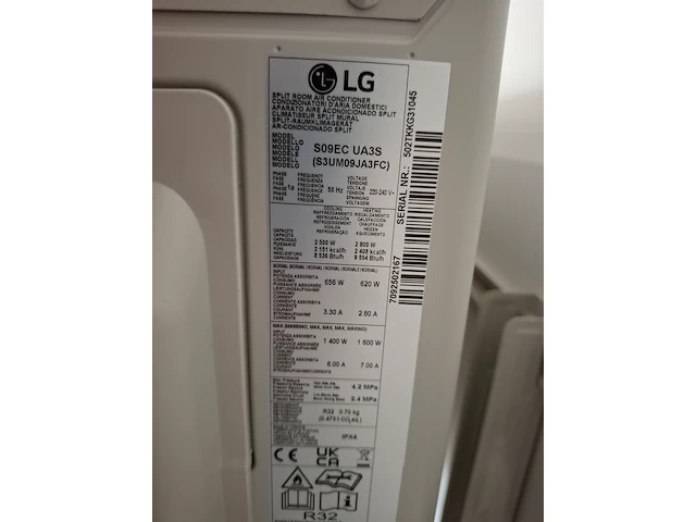 Splitairco, lg, so9ec nsjs / s09ec ua3s - afbeelding 7 van  8