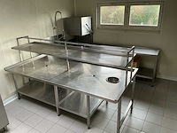 Spoelkeukenopstelling met hobart hx30e doorschuifvaatwasser (kapmodel)