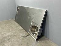 Spoeltafel - 2 spoelbakken - 280x120x34 cm
