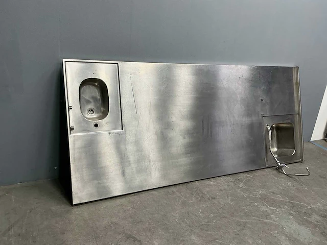 Spoeltafel - 2 spoelbakken - 280x120x34 cm - afbeelding 5 van  11