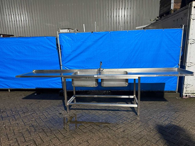 Spoeltafel dubbel 370cm - afbeelding 1 van  4