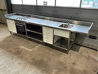 Spoeltafel met gasfornuis en oven - afbeelding 9 van  10