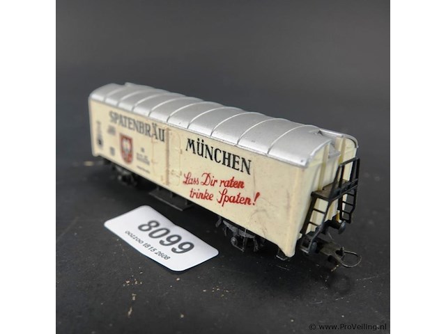 Spoorkoelwagon met 'spatenbräu münchen'-reclameopdruk van de duitse spoorwegen (db) - afbeelding 1 van  5