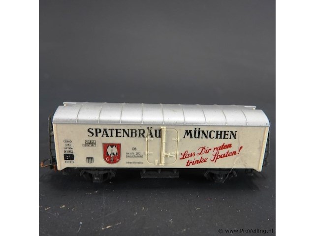 Spoorkoelwagon met 'spatenbräu münchen'-reclameopdruk van de duitse spoorwegen (db) - afbeelding 2 van  5