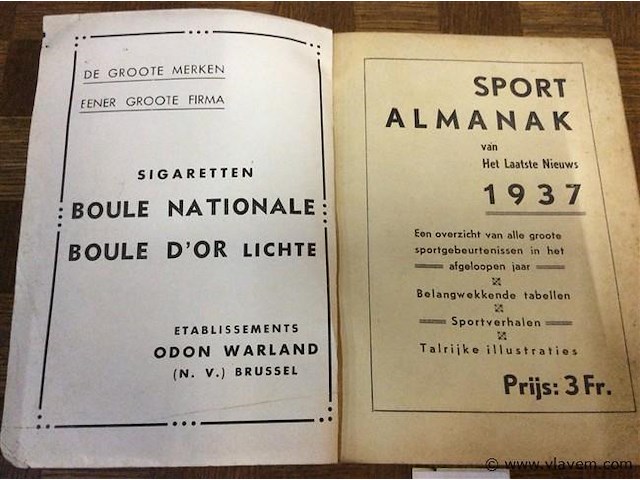 Sportalmanak 1937 - afbeelding 2 van  9